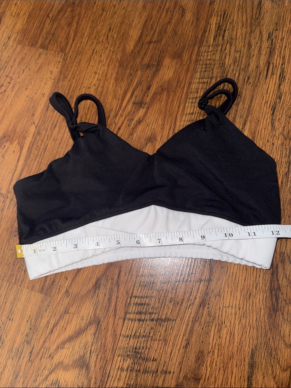Black & White Wireless Bralette - Women's Comfort Sleepwear 29.T - Picture 3 of 3